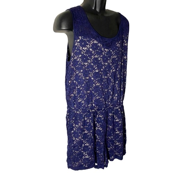 Ladies Mercer & Blush Blue Romper Shorts Size XL - Picture 2 of 12